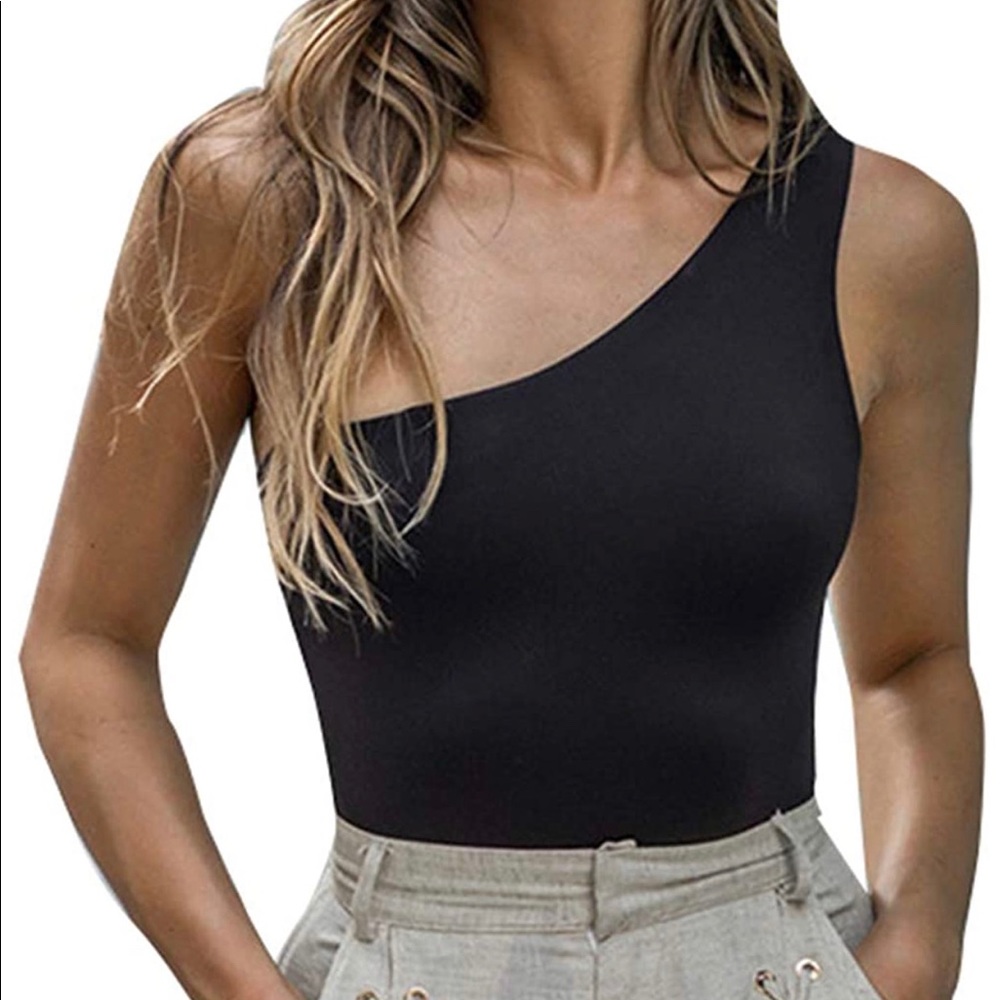 One shoulder bodysuit